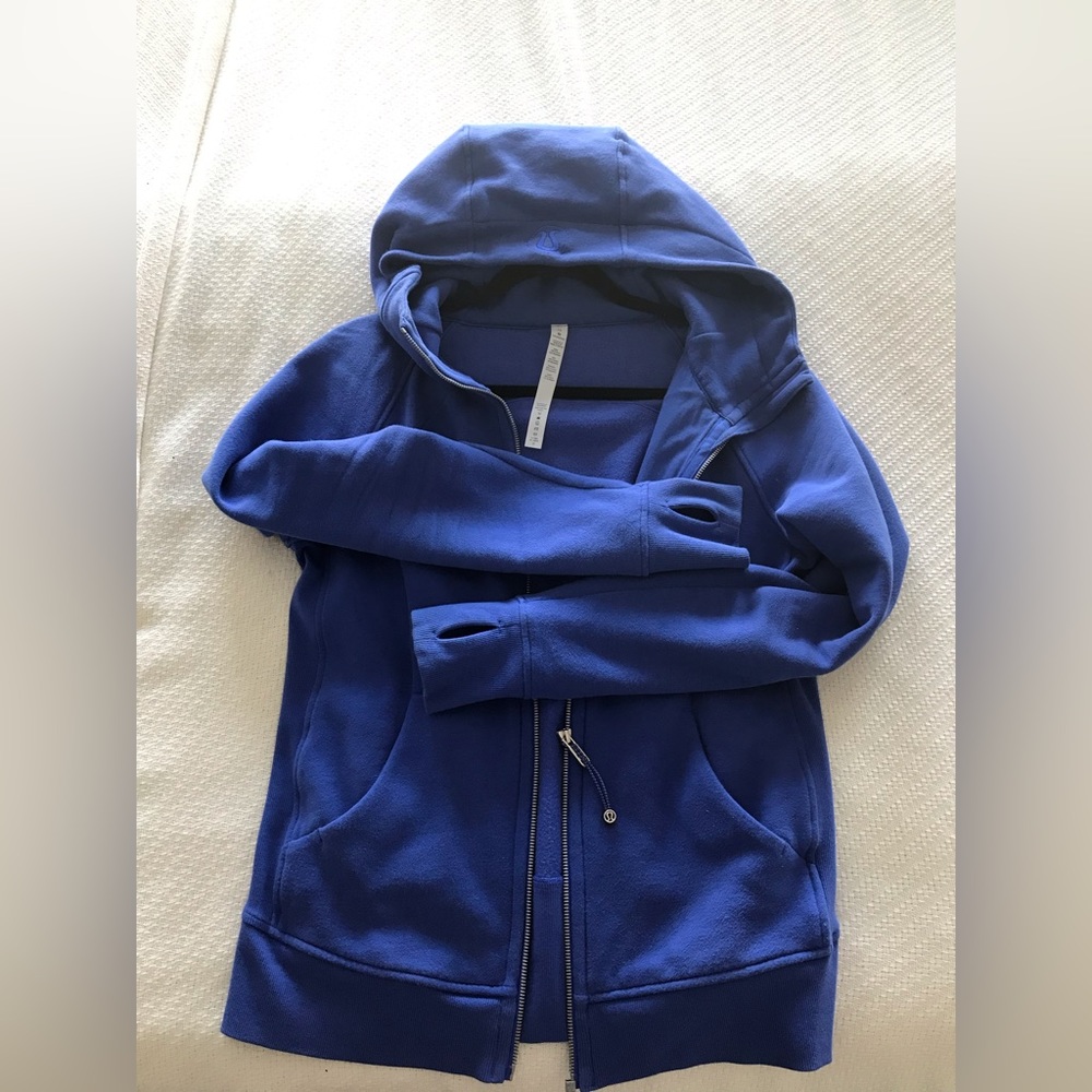 LULULEMON EXCELLENT condition Royal Blue jacket/hoodie, sz 10